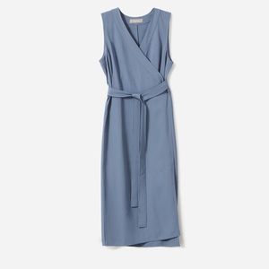 NWOT Everlane Sleeveless Wrap Midi Dress